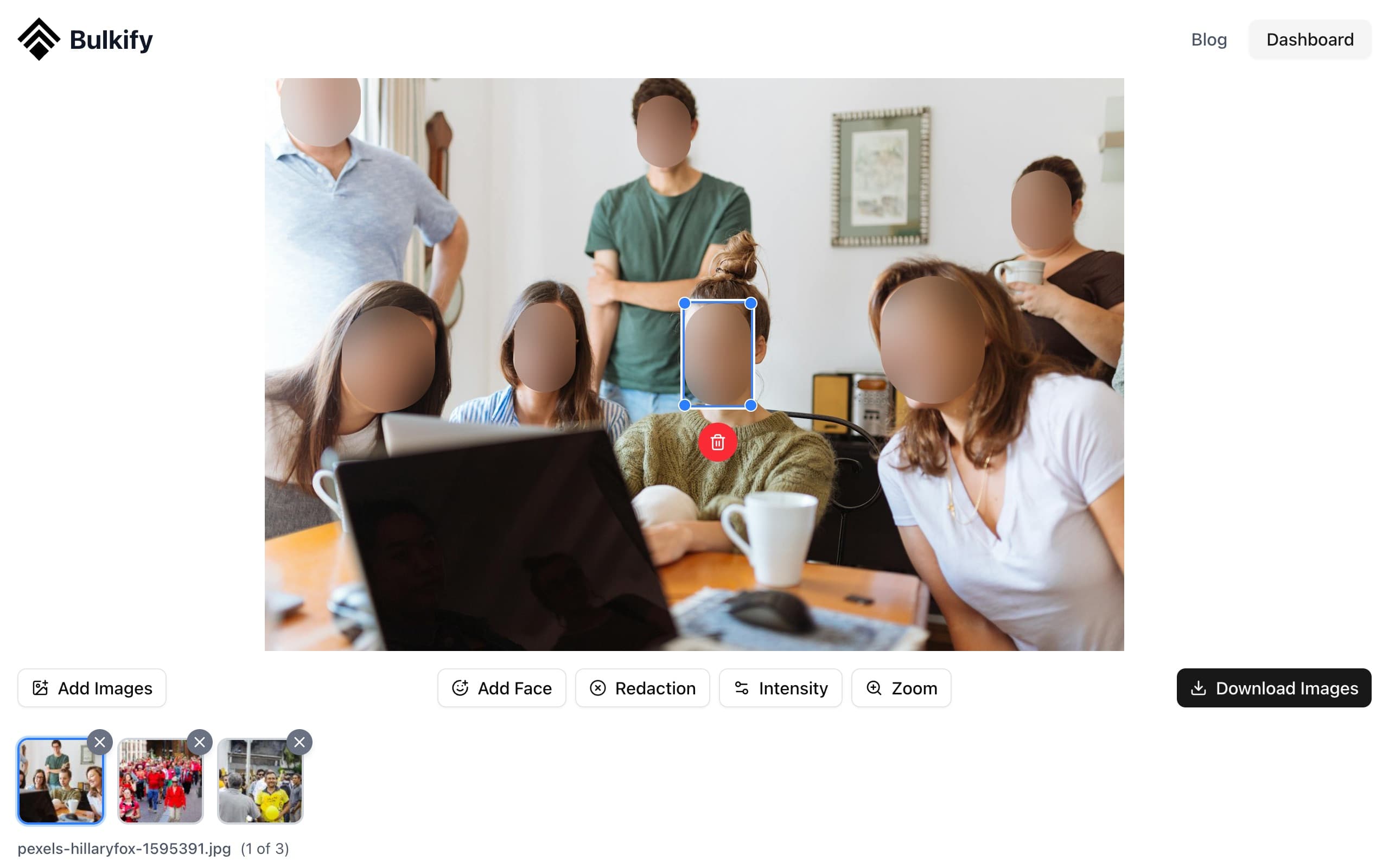 Edit Blur Areas